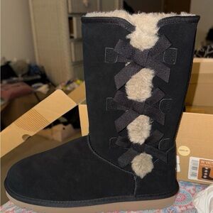 Koolaburra Black and Cream Winter Boots New in Box!!
